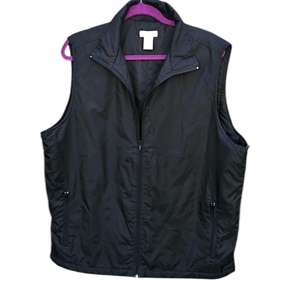 Surveyor Collection L Black Nylon Vest! EUC!